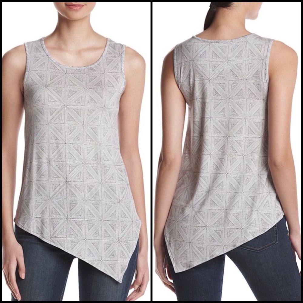 Ruff Hewn Grey - Asymmetrical Hem Tank Large - Picture 7 of 7